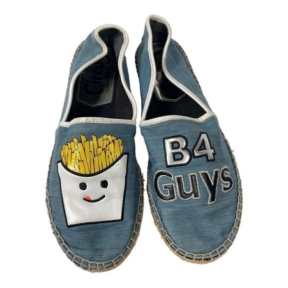 Circus by Sam Edelman Blue Fries Before Guys Slip On Espadrille Loafer Shoe - Picture 2 of 9